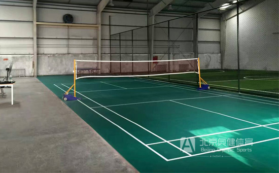 北京羽毛球場(chǎng)地膠安裝工程案例之朝陽創(chuàng)新工廠
