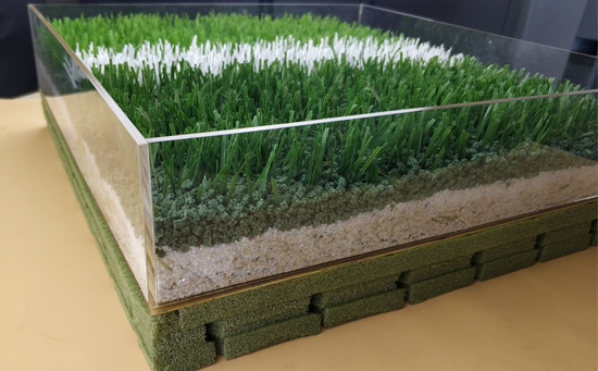 關于足球場草坪色差