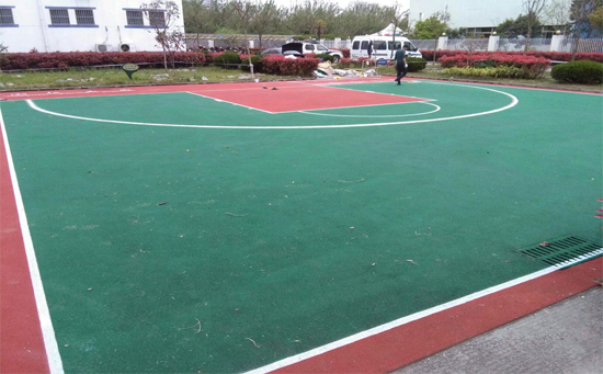 塑膠顆粒籃球場(chǎng)地面