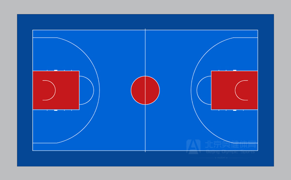 塑膠籃球場(chǎng)平面圖