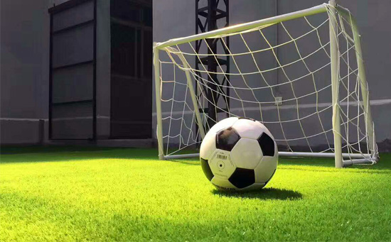 足球場地內的足球