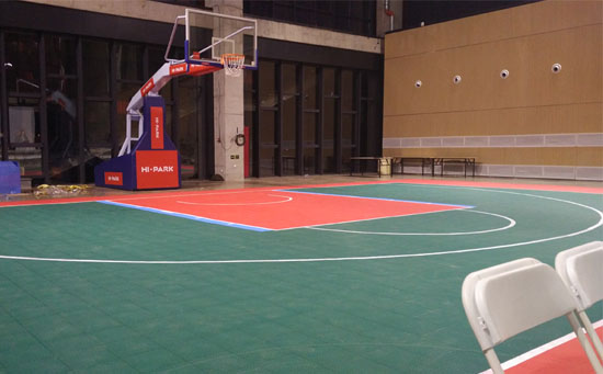 室內懸浮式拼裝地板籃球場