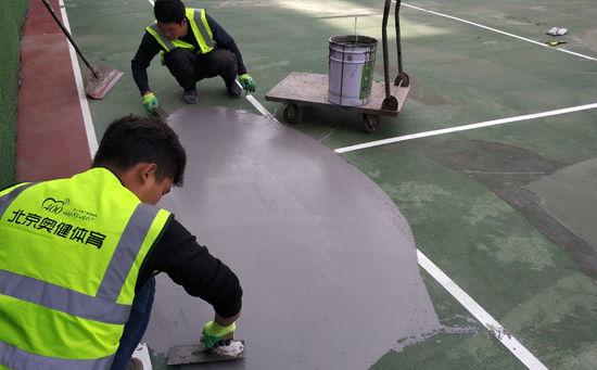 丙烯酸籃球場施工