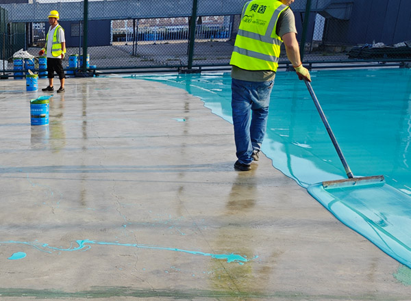 硅pu球場(chǎng)施工圖片