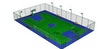 塑膠籃球場基礎硬化好壞決定塑膠面層質量