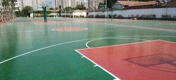 標準塑膠籃球場施工多少錢