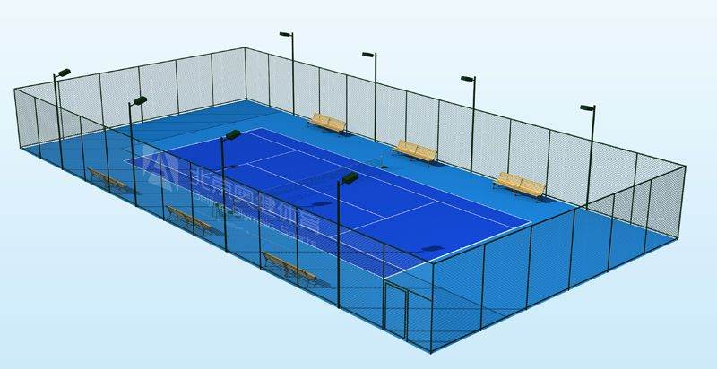 標(biāo)準(zhǔn)網(wǎng)球場(chǎng)地尺寸是多少，有圖有參數(shù)